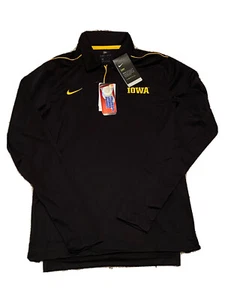 Polo de fútbol americano Nike para hombre Iowa Hawkeyes manga larga entrenador negro AR7829-010 pequeño - Imagen 1 de 4