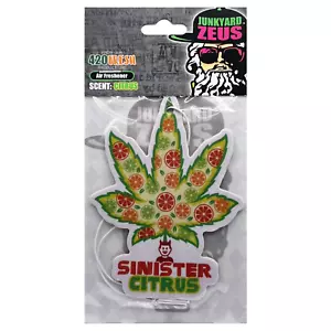 Sinister Citrus Fruit Scent 420 Hanging Auto Automobile Car Movie Air Freshener - Picture 1 of 14