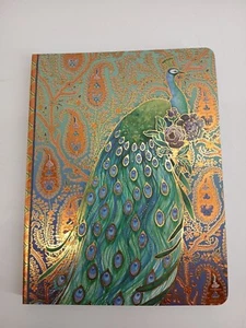 Punch Studio Superior Peacock W/ Embellished Gold Detail Lined Writing Journal** - Picture 1 of 5