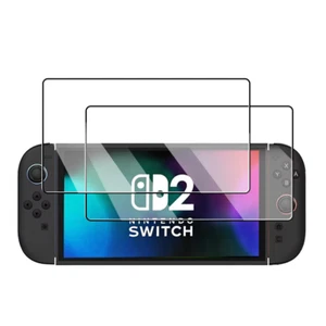 🛡️ 2-Pack Tempered Glass Screen Protector for Nintendo Switch 2  - Picture 1 of 8