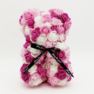 Teddy Bear Rose 25cm Flower Rose Bear Valentines bear gift mother day gift - Picture 1 of 1