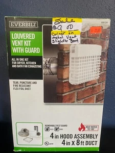 Everbilt 4 in. x 8 ft. Flexible Louvered Dryer Vent Kit with Guard - Read Desc. - Picture 1 of 11