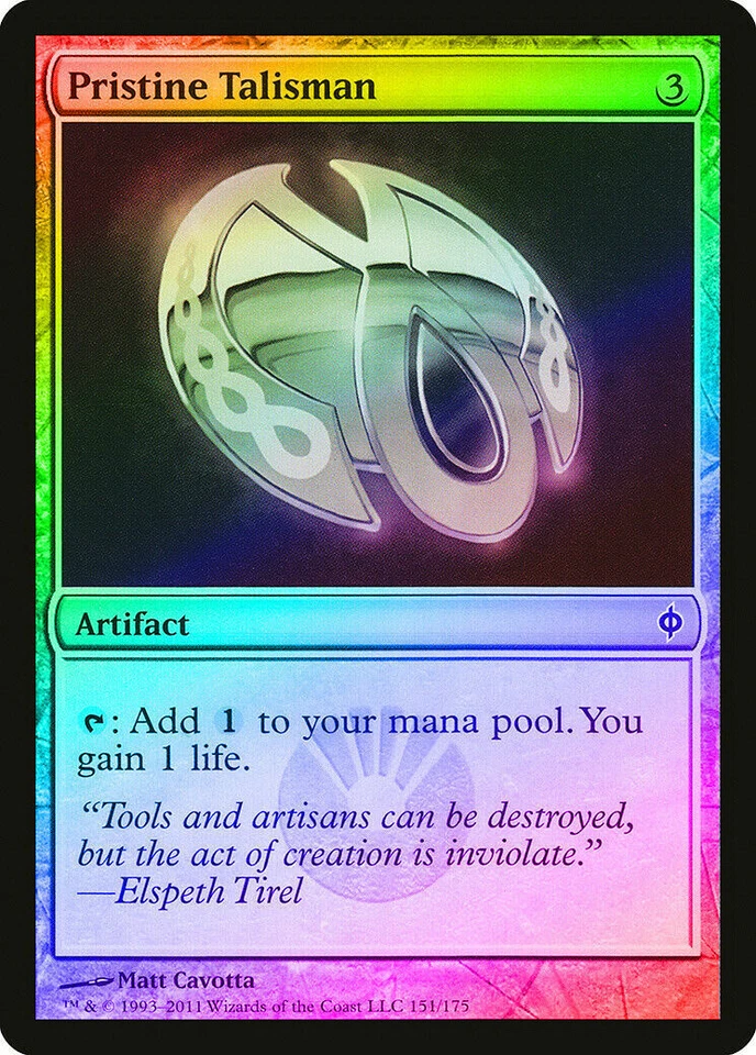 Pristine Talisman FOIL New Phyrexia NM Artifact Commo - Image 1 of 1