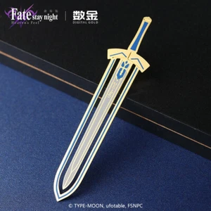 Fate Stay Night Saber Excaliber Bookmark Label Anime Cosplay Fashion Gifts - Picture 1 of 5