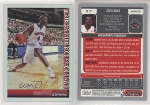 2005-06 Bowman Draft Chrome Refractor /300 Chris Bosh #27 HOF