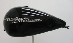 Harley Davidson OEM Fuel Tank Vivid Black with Pinstripe 61356-08 - Picture 1 of 9