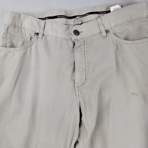 Ermenegildo Zegna Men’s Pants 35 Beige Lyocell Cotton Blend Made in Romania - Picture 1 of 19