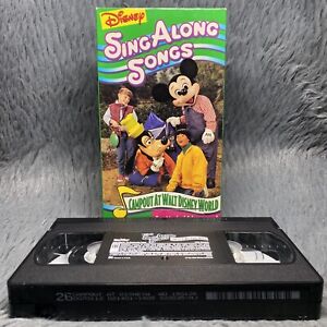 Disney Sing Along Songs VHS Tape Campout At Walt Disney World Mickey Mouse Rare