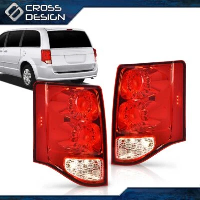 Fit For 2011-2020 Dodge Grand Caravan LED Tail Lights Lamp Driver & Passenger  - Image 1 of 4