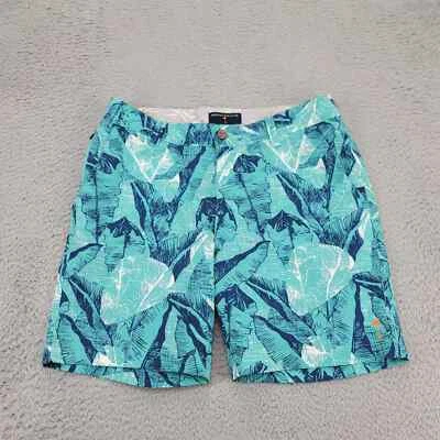 Pantalones Cortos Margaritaville Para Hombre 30 Verde Palma Floral Exterior Informal Ligero Foto 1 de 4