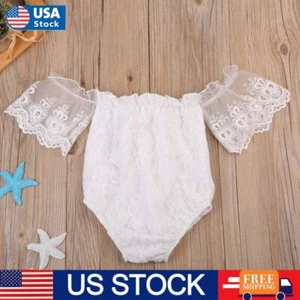 Newborn Infant Baby Girl Summer Clothes Bodysuit Romper Jumpsuit Outfits Set - Picture 1 of 12