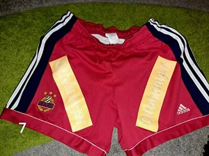 Football shorts FC Rapid Vienna 90s adidas size 7 blue red - Picture 1 of 3