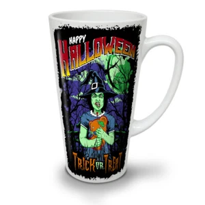 Wellcoda Halloween Hexe Horror Latte Becher 12/17oz - Bild 1 von 15