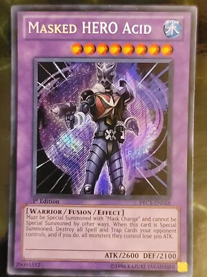 Masked HERO Acid PRC1-EN018 (1st Edition-Secret Rare) - Image 1 of 2