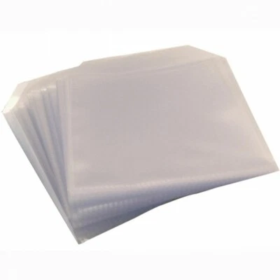 Clear CD/DVD Plastic Wallets with Flap for 1 Disc Durable Sleeves Premium LOT - Image 1 of 4