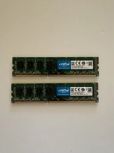 Crucial 8GB (2x4GB) DDR3L 1600MHz Desktop Ram Memory CT51264BD160B Tested - Picture 1 of 1