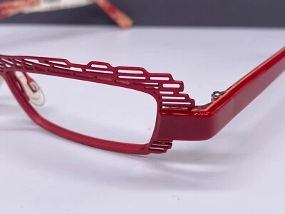 Monturas de gafas Lafont mujer rojo cuadrado voilette borde completo grande precio original: 267 € Foto 1 de 4