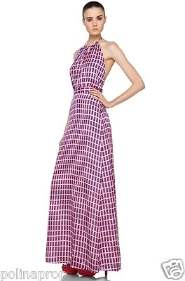 BNWT Issa London Maxi Halter Silk Chiffon print dress gown US 4 UK 8 $700 - Image 1 of 4
