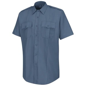 CAMISA DE MANGA CORTA HORACE PEQUEÑA HS1219 PARA HOMBRE TALLA 17 AZUL FRANCÉS DIPUTADO DE LUJO - Imagen 1 de 3