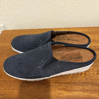 Walking Cradles Shoes Womens Size 8 N Navy Leather Mule Perforated W-98902M - Image 1 of 4