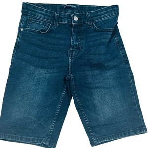 Boy's Size 14 Skinny Straight Calvin Klein Denim Blue Jeans Shorts - Picture 1 of 7