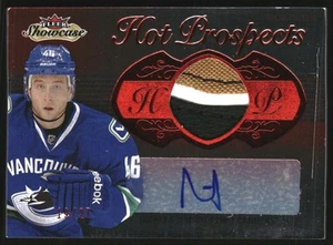 2013-14 Fleer Showcase Red Glow #193 Nicklas Jensen Glove Autograph /27 - Picture 1 of 2