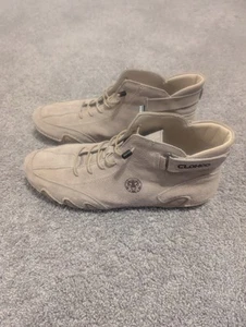 Clohoo Shoes High Top Chukkas Men's Sz Euro 46/ US 13 Beige Leather 1728-280 - Picture 1 of 12