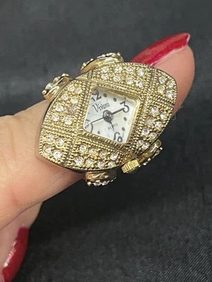Reloj Vivani Vintage Anillo Estrás Ajustable Estado Funcionamiento Batería Nueva Foto 1 de 4