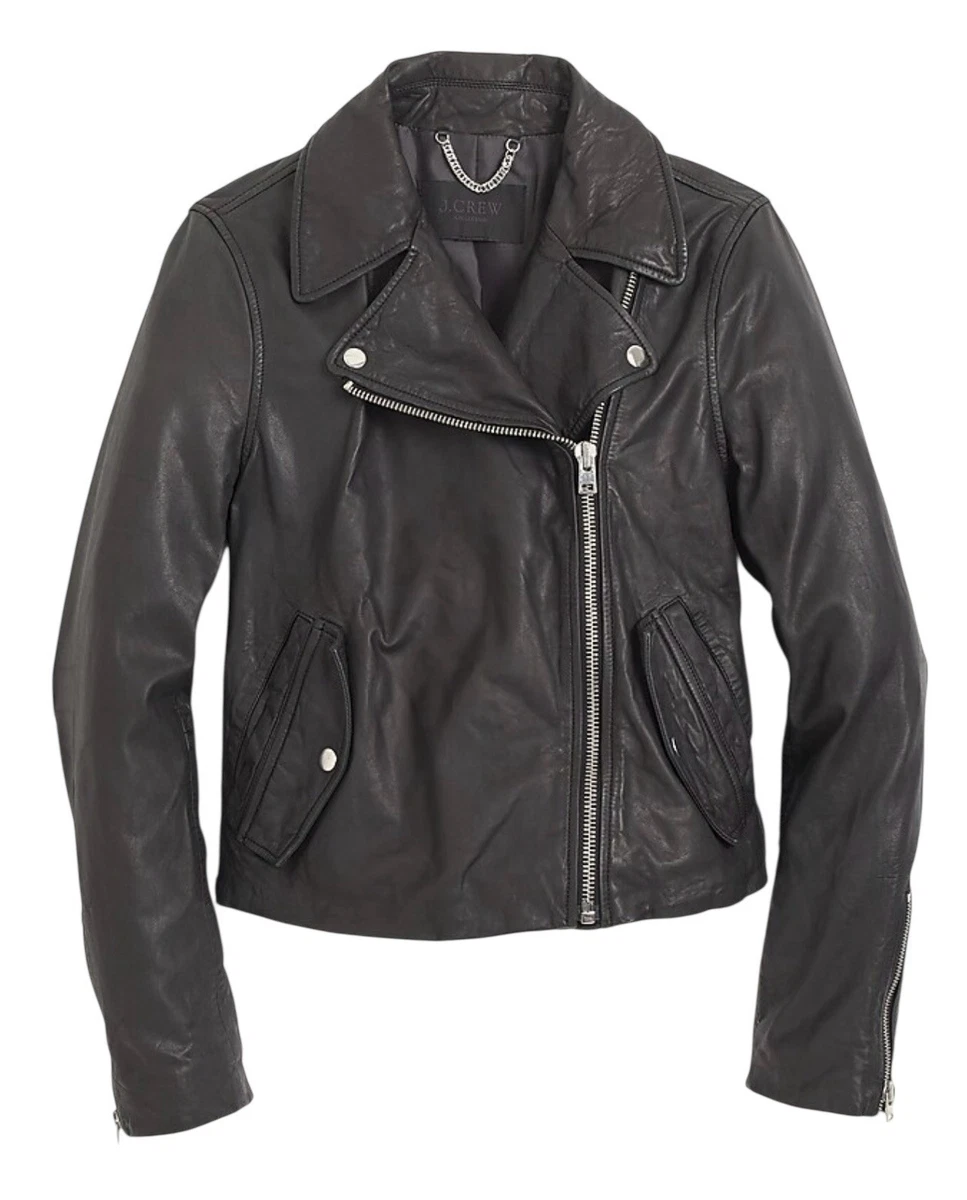 J.CREW Leather Black Coats, Jackets & Vests for Women for sale | eBay