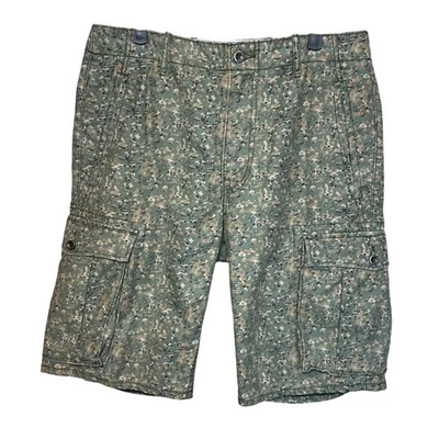 Pantalones Cortos Carga Levi's Para Hombres Talla 31 Estampado Camuflaje Cremallera Mosca Informales Pestaña Blanca Foto 1 de 4
