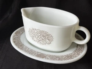 Pyrex Corningware braun WOODLAND Corelle GRAVY Bootsgeschirr & Unterteller - Bild 1 von 9