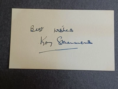 Kay Stammers (d. 2005) Signed 2.25" x 4" Card - 1930s Tennis - Image 1 of 2