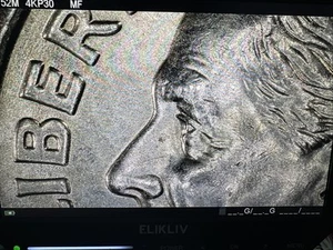 Very Clean 2005-P Roosevelt Dime DD ERROR and Off Center Punch 0051 - Picture 1 of 15