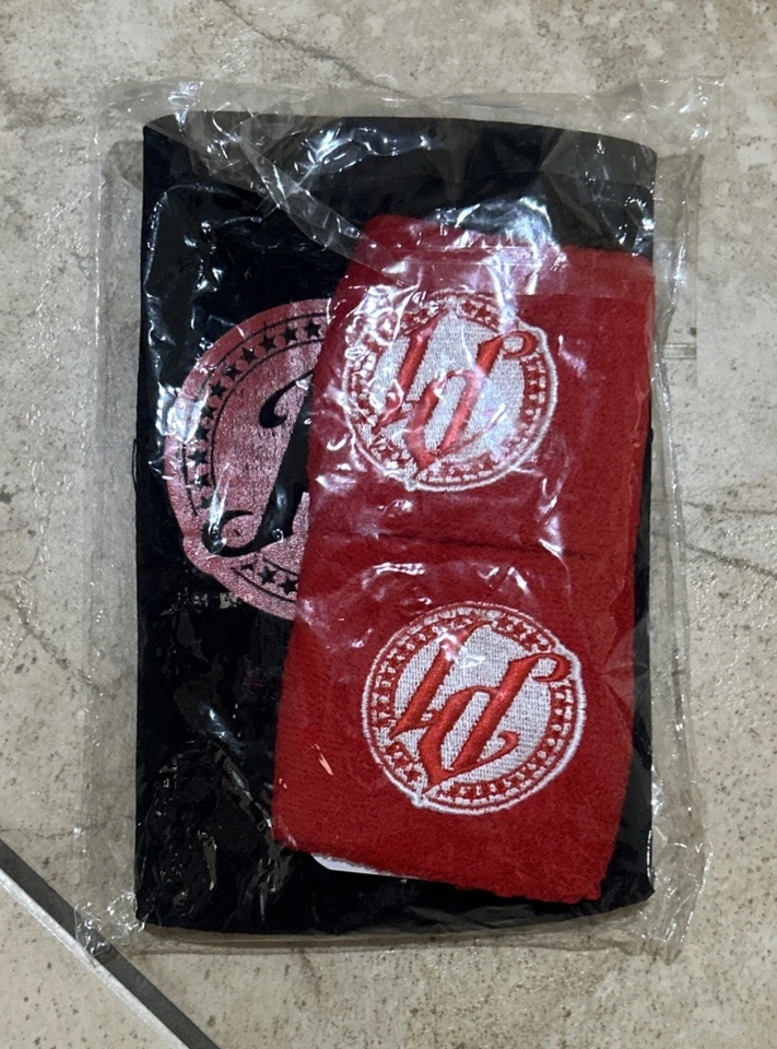 AJ Styles Phenomenal One Untouchable WWE P1 Red Wristbands Elbow Pad 3pc Set New - Image 1 of 3