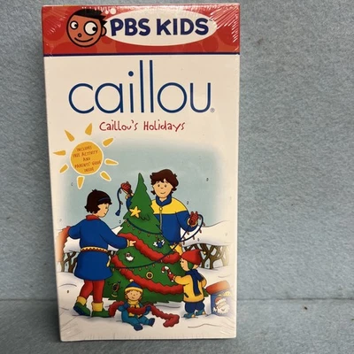 Caillou's Holidays VHS, 2004 Brand New Factory Sealed NOS PBS KIDS - Image 1 of 4