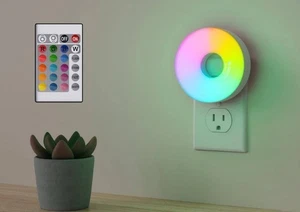 Color Changing Plug-In LED Light w/ Remote Control Plastic White 1009492330 - Bild 1 von 3