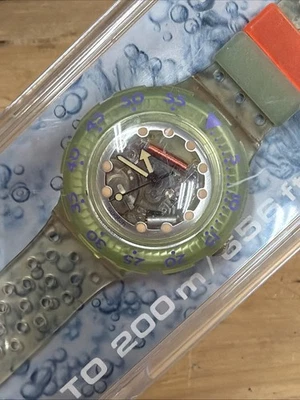 Swatch Scuba SDK104 "Jelly Bubbles" 1992 Vintage NOS C52 - Image 1 of 4