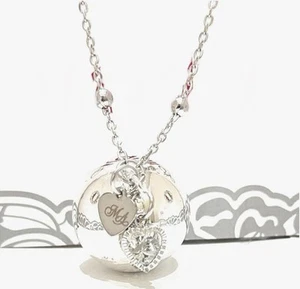 Collana sfera sonora Pendolo punto luce cuore Chiama Angeli Gravidanza - Picture 1 of 4