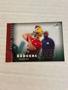 Aaron Rodgers #202 Star Rookie Packers G4 2005 cubierta superior - Imagen 1 de 2