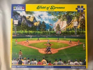 NUEVO Puzzle White Mountain 1000 Piezas Campo de Sueños Béisbol Hecho en EE. UU. - Imagen 1 de 6