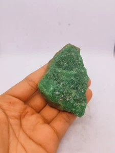 Muestra cruda de aventurina verde 77x52 mm - 147 g de roca de piedras preciosas naturales - Imagen 1 de 4