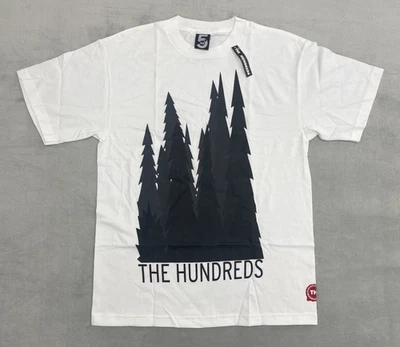 The Hundreds x Tofer Chin 5TH Anniversary T-Shirt Mens M White Forest Graphic - Image 1 of 4