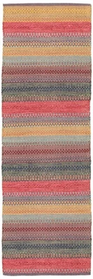 Traditional Vintage Hand Woven Carpet 2'0" x 6'9" Wool Kilim Area Rug - Image 1 of 4
