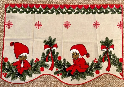 Cenefa de Navidad Escandinava para Puerta o Ventana Nueva Adorable Elfos Nisse Foto 1 de 4