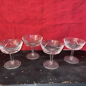 Lot of 4 Waterford Crystal ASHLING Champagne / Tall Sherbet 4 1/8" Tall Glass - Picture 1 of 6