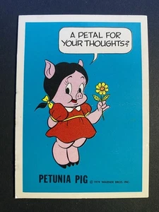 1974 Warner Bros National Periodical Wonder Bread Petuina Pig Card - Picture 1 of 2