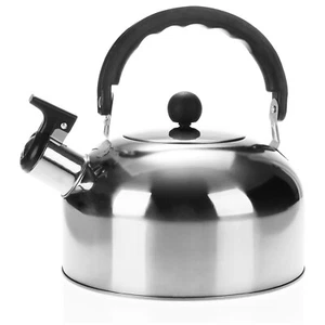 Teekessel 1,5 L - Camping Wasserkessel aus rostfreiem Edelstahl - Flötenkessel - Bild 1 von 5