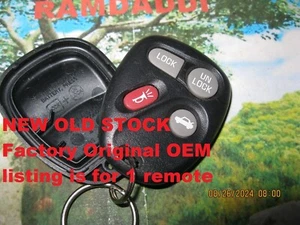 New 100% OEM GM 10443537 Remote Key Fob Transmitter 01/05 Impala Grand Prix NOS - Picture 1 of 6