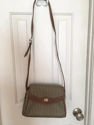 Carryland Brown Striped Vintage Adjustable Strap handbag - Image 1 of 4