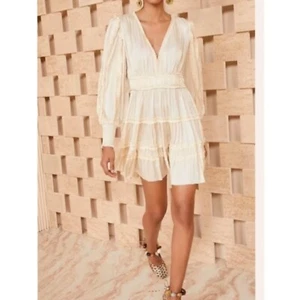 Ulla Johnson Gemma V-Ausschnitt gesmokte Ärmel Kleid In Dawn Neu mit Etikett Größe 00 - Bild 1 von 9